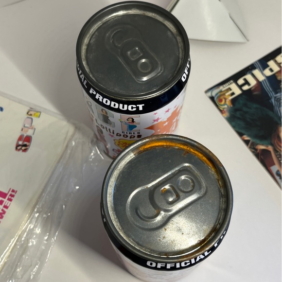 Vintage 90s Spice Girls Lot Gift-wrap Postcard Lollipop Tins Hat Mirror Pin Y2k - Picture 13 of 16